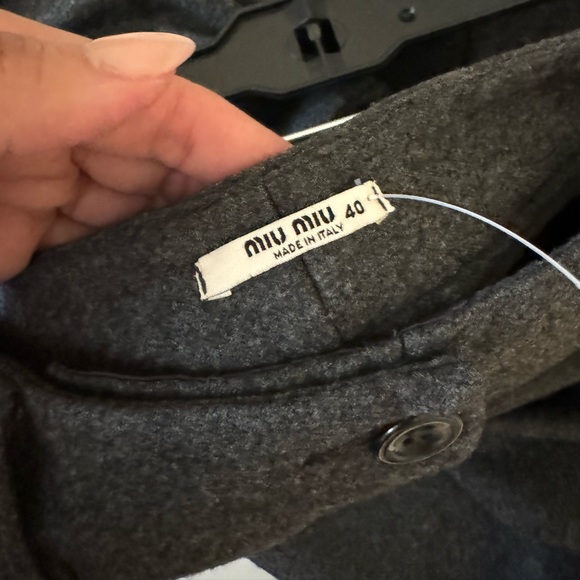 Miu miu gray wool pants size 40 100% wool - Picture 4 of 5